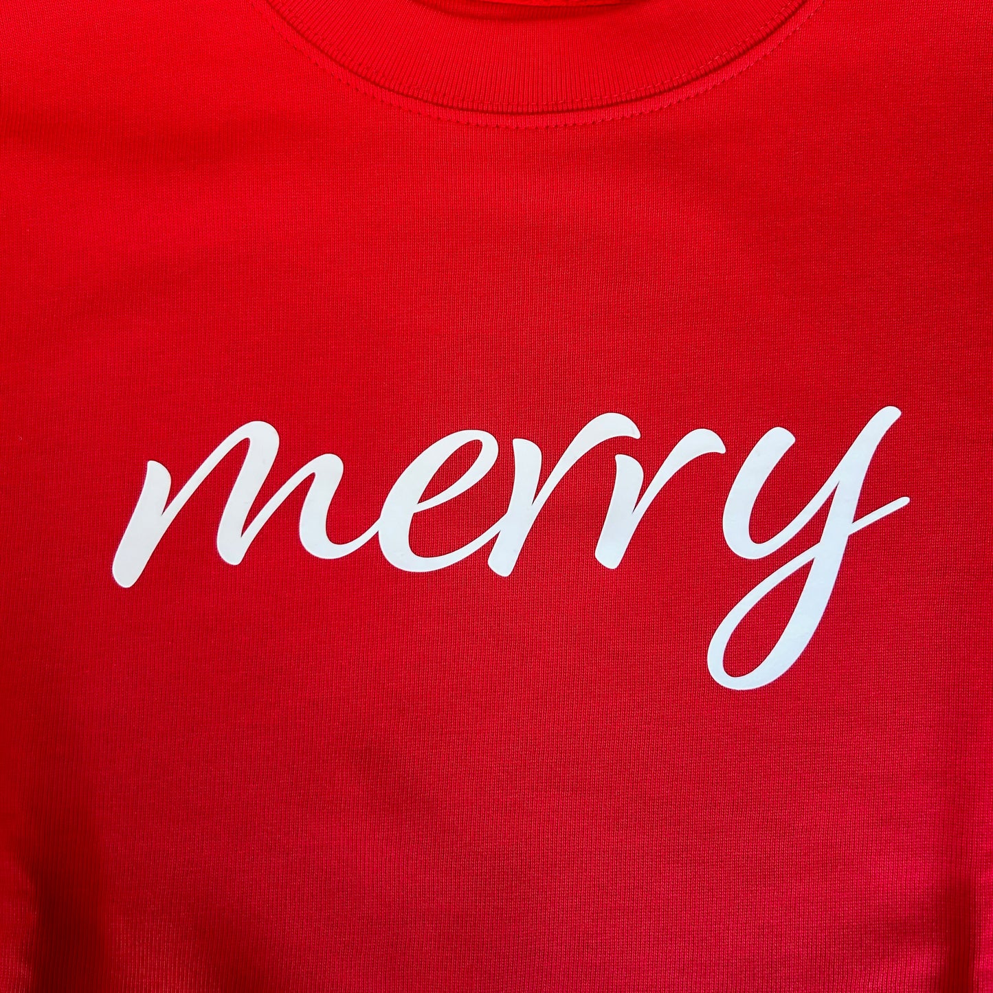 Christmas Jumper Sweatshirt 'Merry'