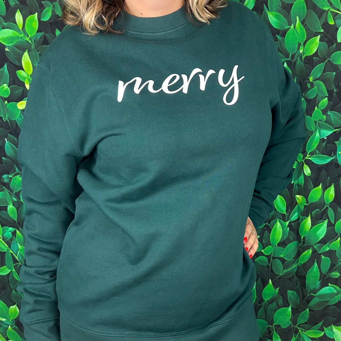 Christmas Jumper Sweatshirt 'Merry'